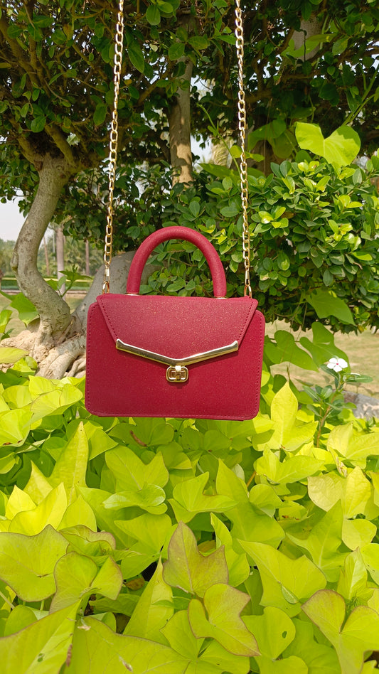 Shine Wooden Purse