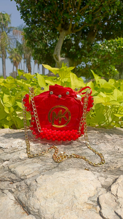 Butterfly Shape, Pearl & Acrylic Purse