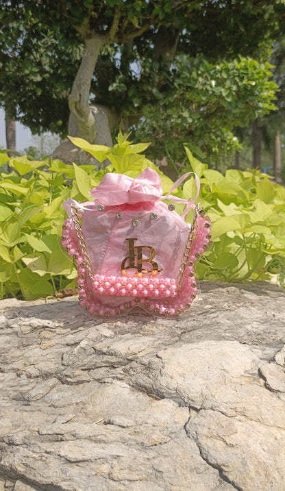 Butterfly Shape, Pearl & Acrylic Purse