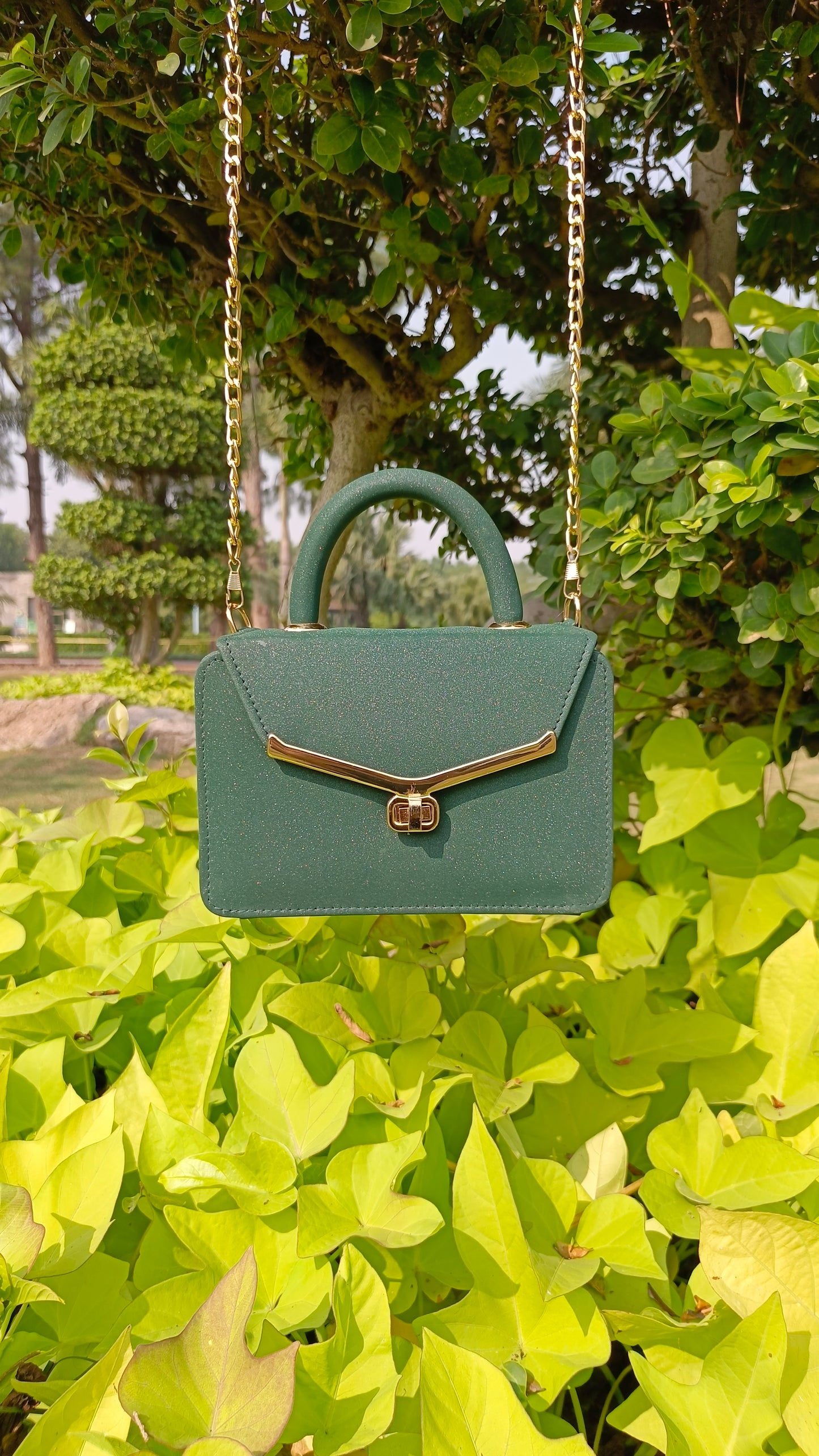 Shine Wooden Purse