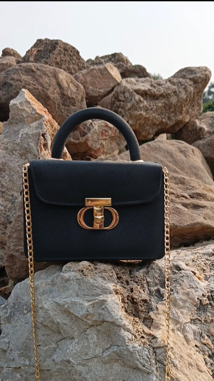 Luxury Style Wooden Purse