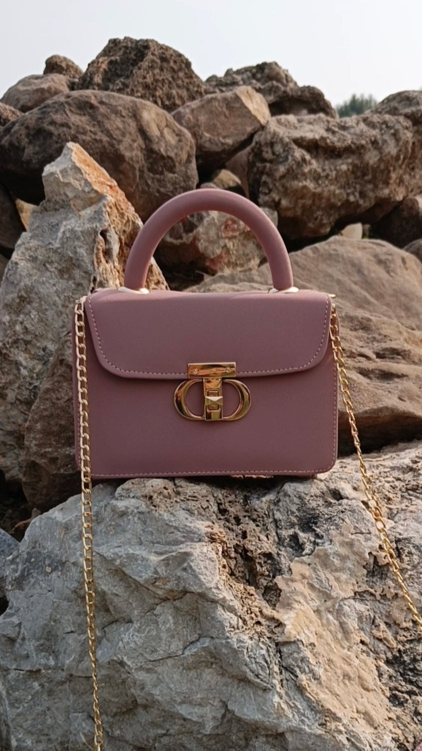 Luxury Style Wooden Purse
