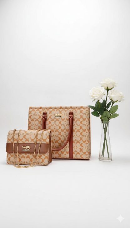 Stylish Tote Bag with Shoulder Bag