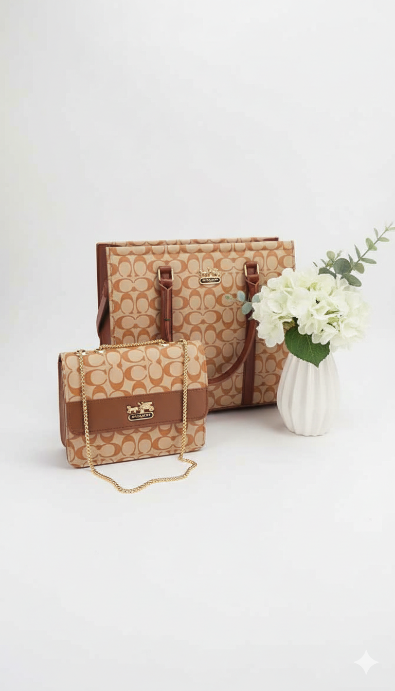 Stylish Tote Bag with Shoulder Bag