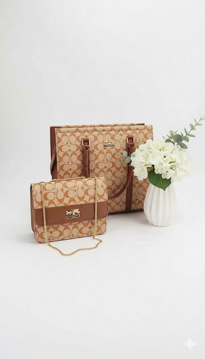 Stylish Tote Bag with Shoulder Bag